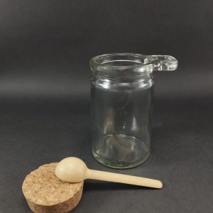 Frasco especias modelo SALES en 100ml y 250ml con cuchara de madera y tapa de corcho