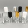Roll on en vidrio transparente 5ml y 10ml tapas de colores