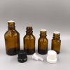 Frasco de vidrio con inserto de gotero y tapa en 10ml, 15ml, 30ml y 55ml