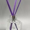 Aromatizador 50ml cuadrado con tapa Plata y varitas en diferentes opciones de colores