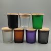 Vaso de 100ml con Tapa de MADERA transparente y esmerilados