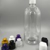 Botellas de 1 lt en PET con diferentes opciones de tapas