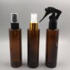 Envases de 100ml en PET ámbar modelo LONG HEAVEN con spray o minigatillo spray