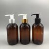 Envases de 200ml en PET ámbar modelo OMEGA con cremera dispensadora plástica o de metal