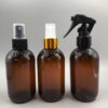 Envases de 200ml en PET ámbar modelo OMEGA con spray o minigatillo spray