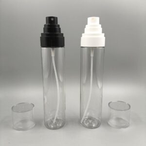 Envases de 125ml en PET modelo COMPONENT con spray blanco o negro