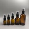 Frasco de vidrio ámbar con gota a gota negra en 10ml, 15ml, 30ml, 55ml y 100ml