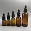 Frasco de vidrio gotero ámbar en 10ml, 15ml, 30ml, 55ml y 100ml