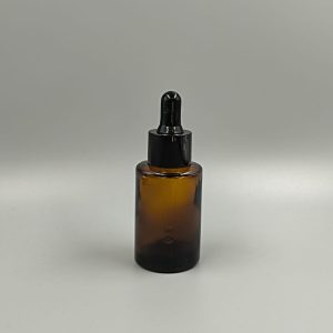 Serum 30ml en vidrio Cilindrico Ámbar con cuenta gotas