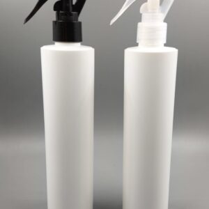 Envase 300ml modelo SAFIRA Blanco con MINI GATILLO SPRAY