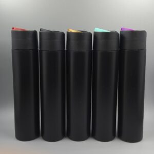 Envase 300ml modelo SAFIRA Negro con Tapa DISC TOP PARIS varios colores