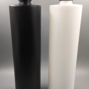 Botellas Modelo Tubo con Cremera Profesional Negra
