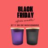 OFERTA !!! BLACK FRIDAY Vaso para VELAS en vidrio VIOLETA ESMERILADO o NEGRO TRASLÚCIDO 100ml y 200ml