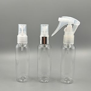 Envases de 60ml en PET modelo Peter con spray o minigatillo spray