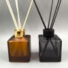 Aromatizador cuadrado en 100ml color Ámbar Esmerilado o Negro Traslúcido + 5 Varitas en diferentes opciones de colores