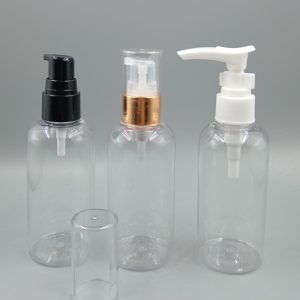 Envases de 100ml en PET modelo MILANO con cremera o gota a gota