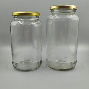 Frasco bollón conserva en vidrio de 600ml y 800ml con tapa