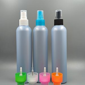 Envase en 250 Azul con spray de colores