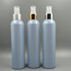 Envase en 250ml Azul con spray metal plateado y dorado