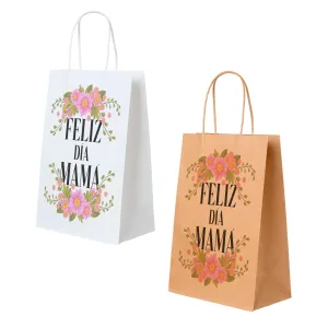 Bolsa de Papel 15 x 21 (nº3) en color kraft y 15 x 22 (nº 6) en color blanca