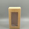 CAJA con visor Medida 14cm de alto  x 7.5cm x 7.5cm - KRAFT