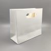 Bolsa Cartulina Blanca 15cm de ancho x 13cm de alto x 6cm de Fuelle