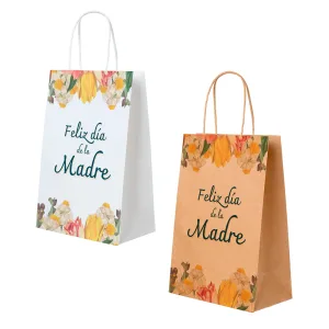 Bolsa de Papel 15 x 21 (nº2) en color kraft y 15 x 22 (nº 7) en color blanca