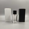 Frasco de Perfume Redondo 30ml + estuche de cartón Blanco o Negro