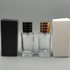 Frasco de Perfume Redondo 50ml + estuche de cartón Blanco o Negro