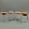 Vasos en vidrio 200ml con TAPA de CORCHO o MADERA